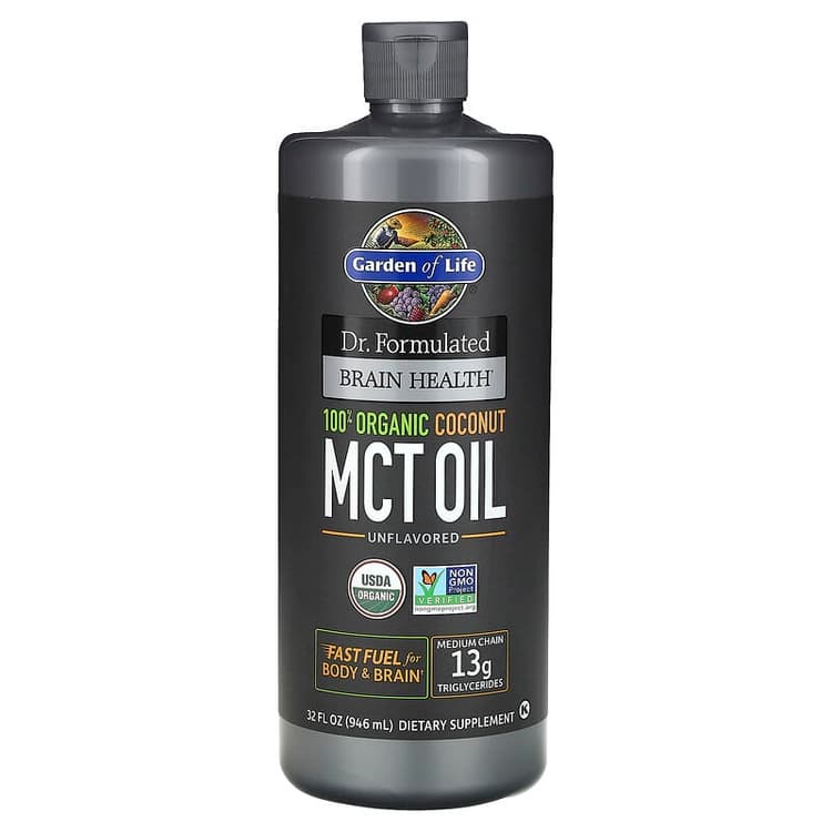 Garden Of Life Dr. Formulated Brain Health 100% Organic Coconut Mct Oil Unflavored