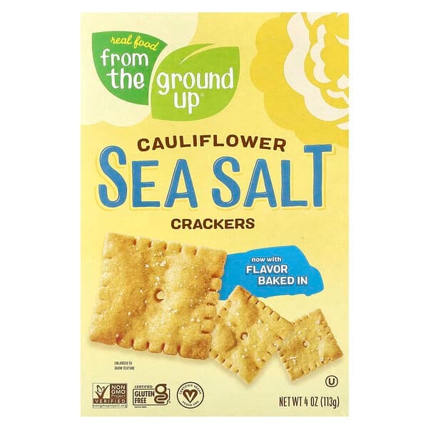 Is it Low Iodine? From The Ground Up Cauliflower Crackers Sea Salt