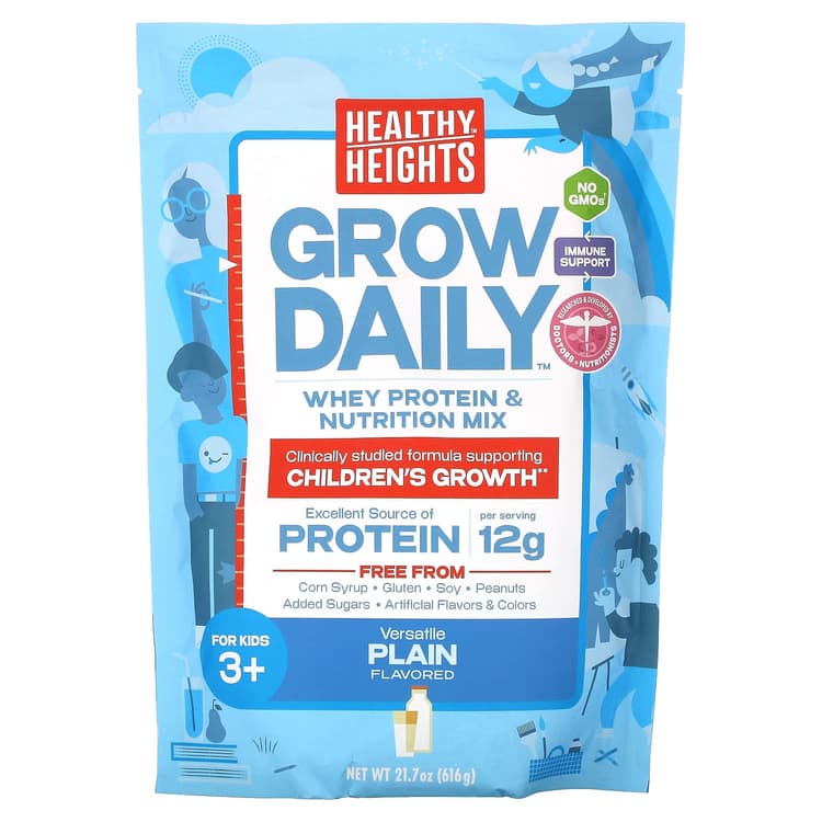 Healthy Heights Grow Daily Whey Protein & Nutrition Mix Plain