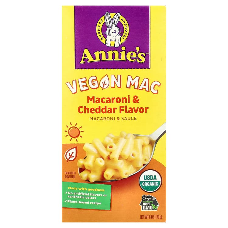 Annie's Organic Vegan Mac Cheddar Flavor Pasta & Sauce