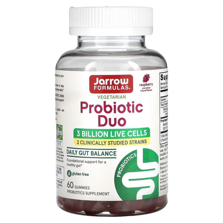 Jarrow Formulas Probiotic Duo Raspberry Gummies