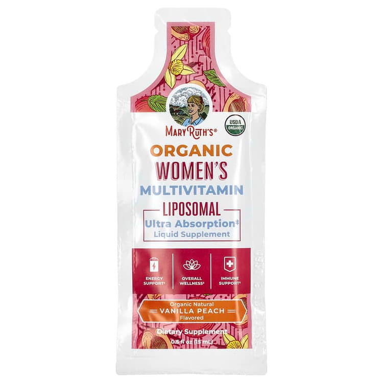 Mary Ruth'S Liposomal Vanilla Peach Flavor Organic Women'S Multivitamin