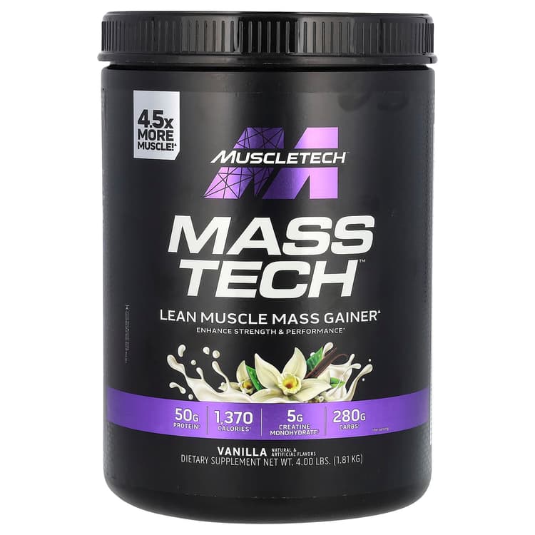 Muscletech Mass Tech Lean Muscle Mass Gainer Vanilla