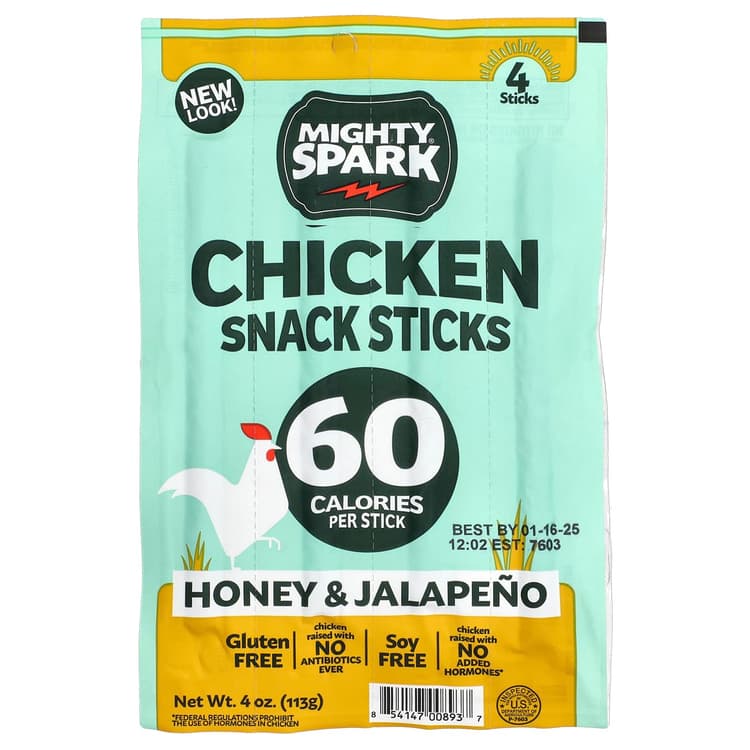 Mighty Spark Honey Jalapeno Chicken Snack