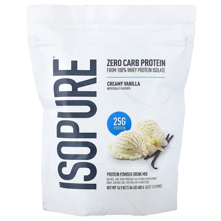 Isopure Zero Carb Protein Powder Creamy Vanilla