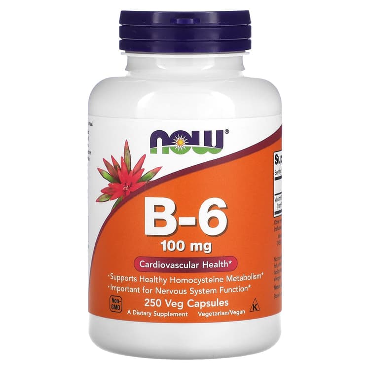 Now Foods B-6, 250 Veg Capsules