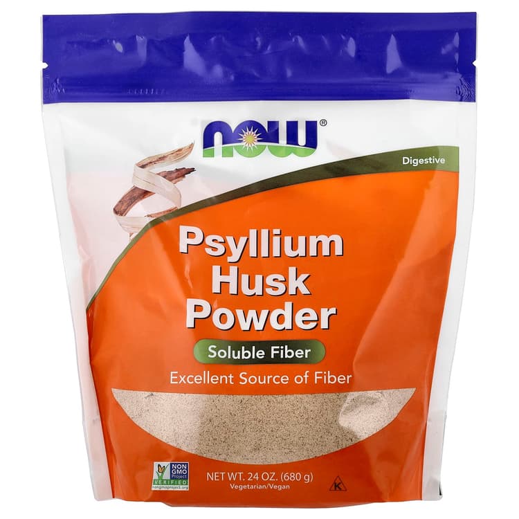 Now Psyllium Husk Powder Soluble Fiber