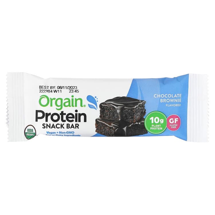 Orgain Chocolate Brownie Protein Snack Bar