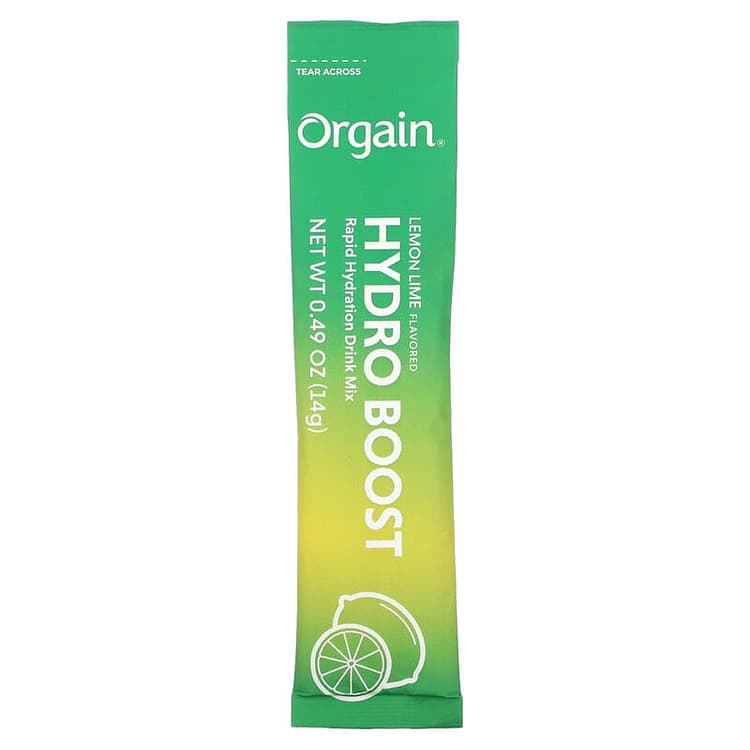Orgain Lemon Lime Flavored Hydro Boost Drink Mix