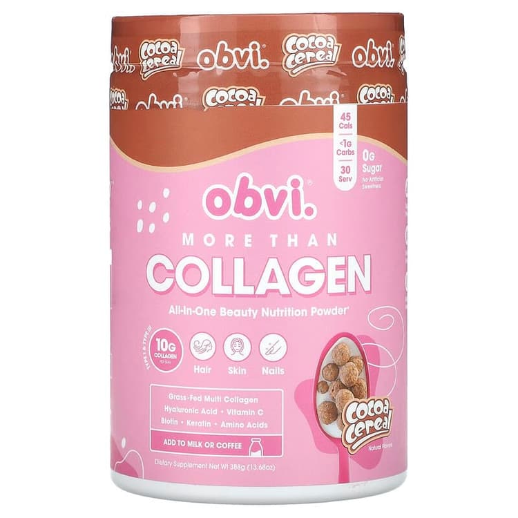 Obvi More Than Collagen All-In-One Beauty Nutrition Powder Cocoa Cereal