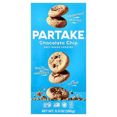 Partake Chocolate Chip Soft Cookies