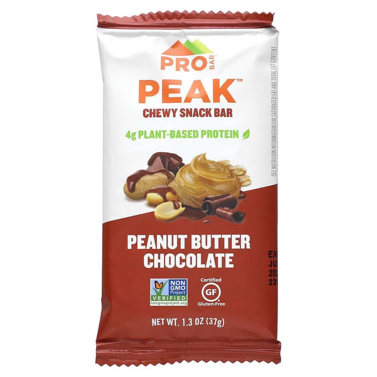 Pro Bar Peak Chewy Snack Bar Peanut Butter Chocolate