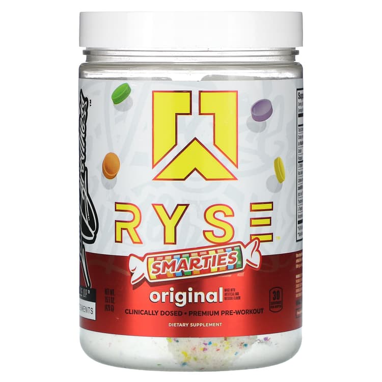 Ryse Original Smarties Flavor Premium Pre-Workout