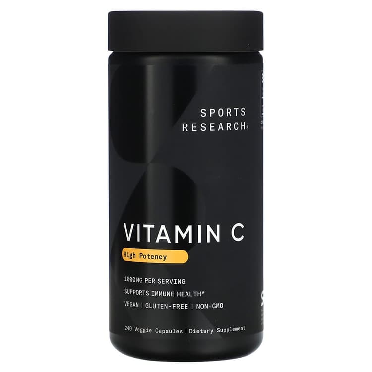 Sports Research High Potency Vitamin C 240 Veggie Capsules