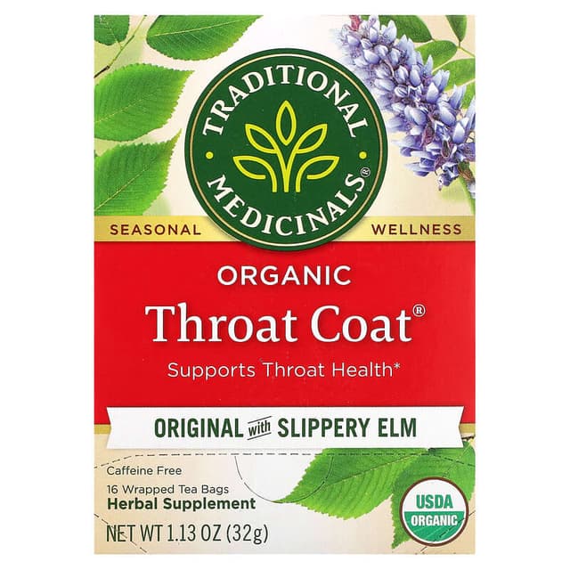 Is it Carrageenan Free? Traditional Medicinals Organic Throat Coat Tea, 16 Tea