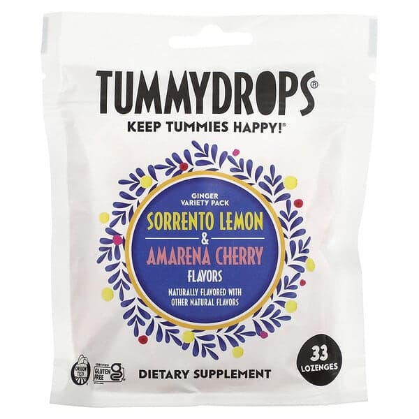 Tummydrops Ginger Variety Pack - Sorrento Lemon & Amarena Cherry Flavors
