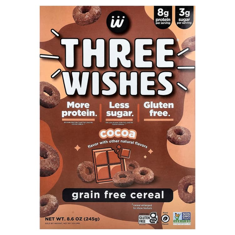 Three Wishes Grain Free Cereal, Cocoa