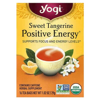 Yogi Positive Energy Sweet Tangerine Herbal Supplement