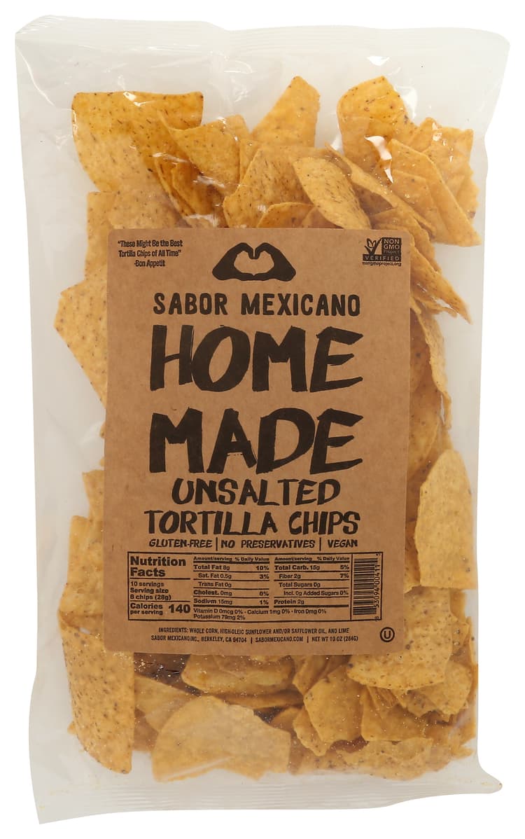 Sabor Mexicano - Chips Corn Unsalted Hmade