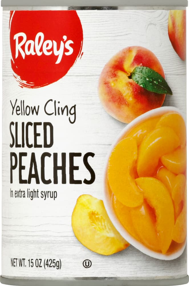 Raley'S Yellow Cling Sliced Peaches In Extra Light Syrup