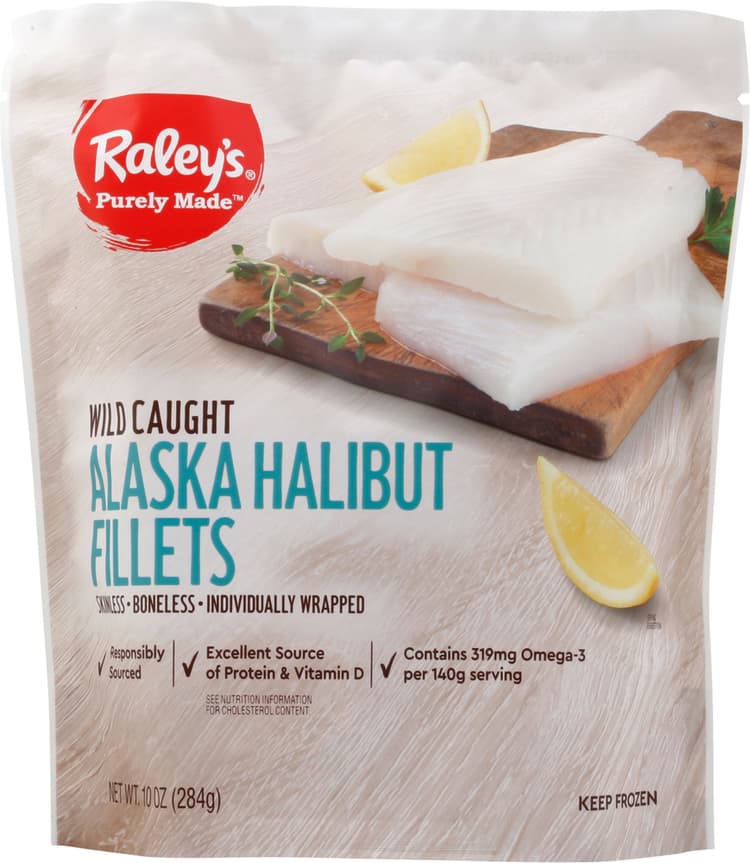 Raley'S Purely Made Wild Caught Alaskan Halibut Fillets