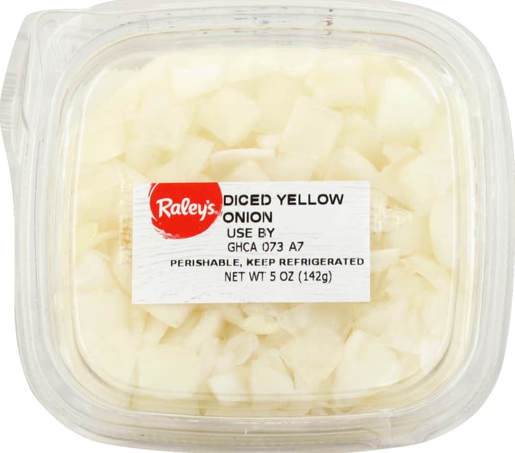 Raley'S Onion, Yellow, Diced