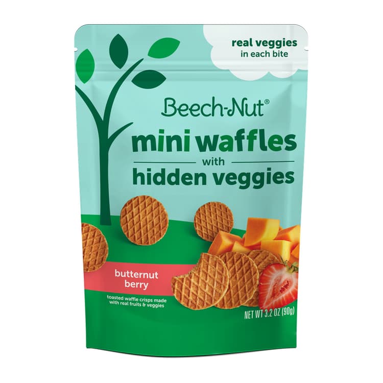 Beech-Nut Mini Waffles With Hidden Veggies Butternut Berry