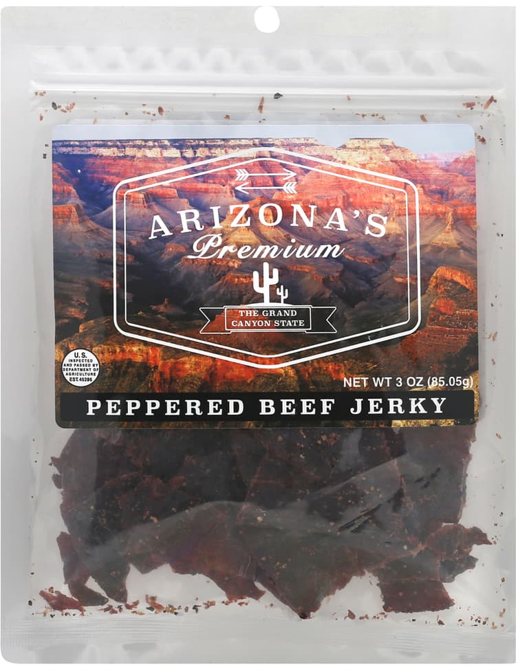 Arizona'S Premium Beef Jerky, Peppered