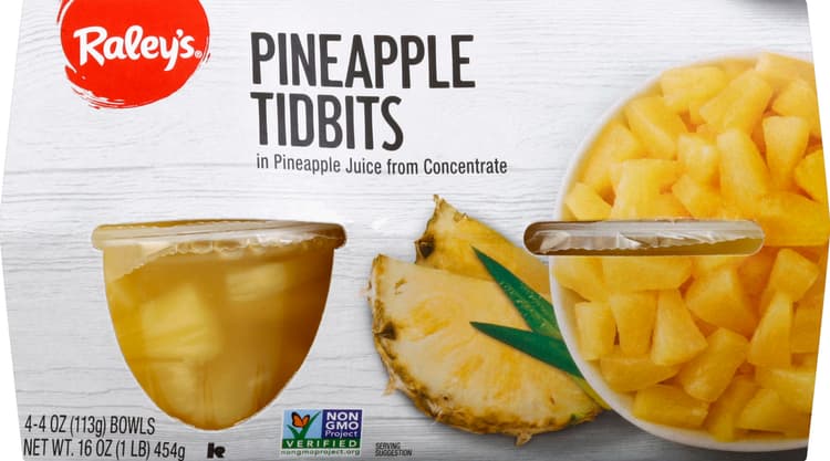 Raley'S Pineapple Tidbits In Pineapple Juice