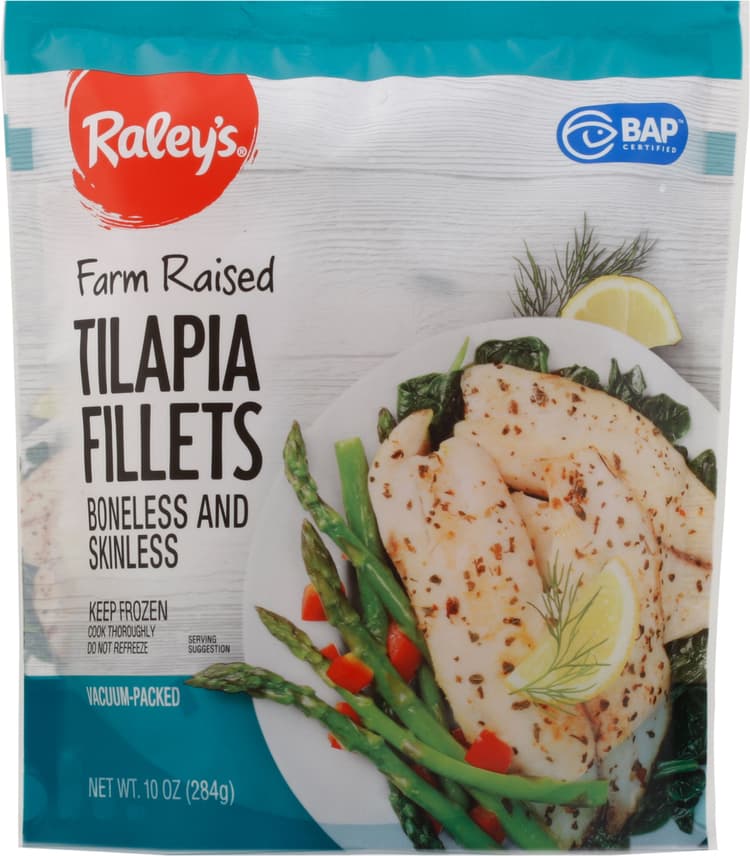 Raley'S Boneless And Skinless Farm Raised Tilapia Fillets