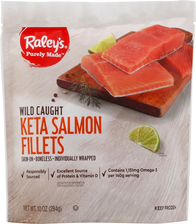 Raley'S Purely Made Wild Caught Keta Salmon Fillets