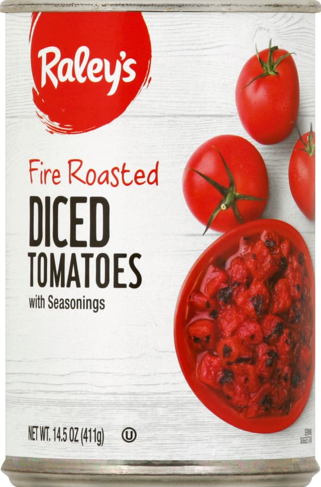 Raley'S Fire Roasted Diced Tomatoes With Seasonings