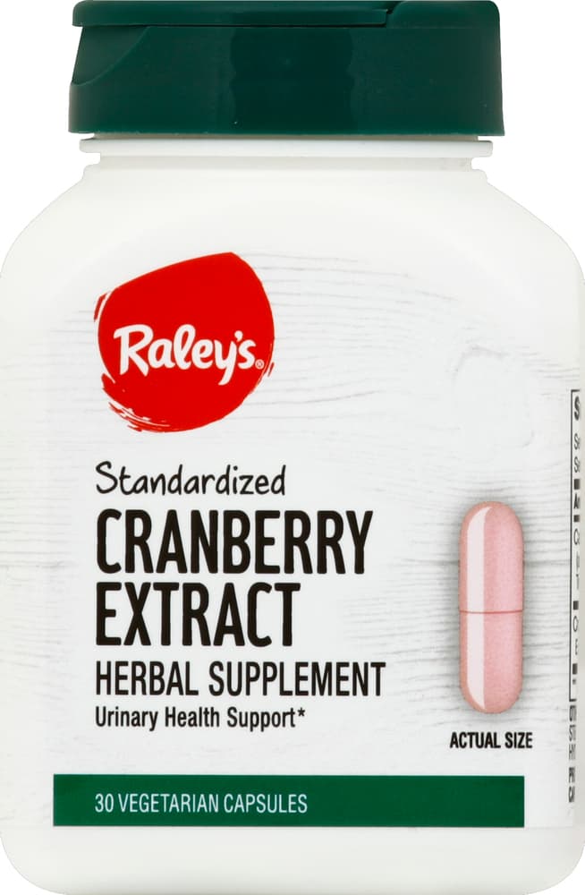 Raley'S Cranberry Extract, Standarized, Vegetarian Capsules