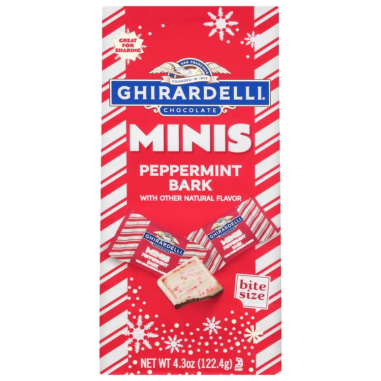 Ghirardelli Holiday Peppermint Bark Chocolate Minis