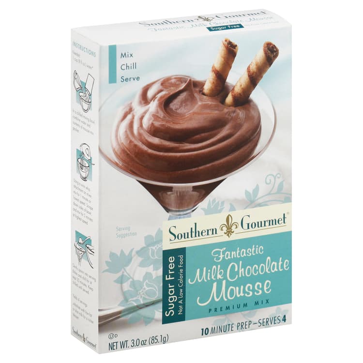 Southern Gourmet Mousse Mix, Premium, Sugar Free, Fantastic Milk Chocolate