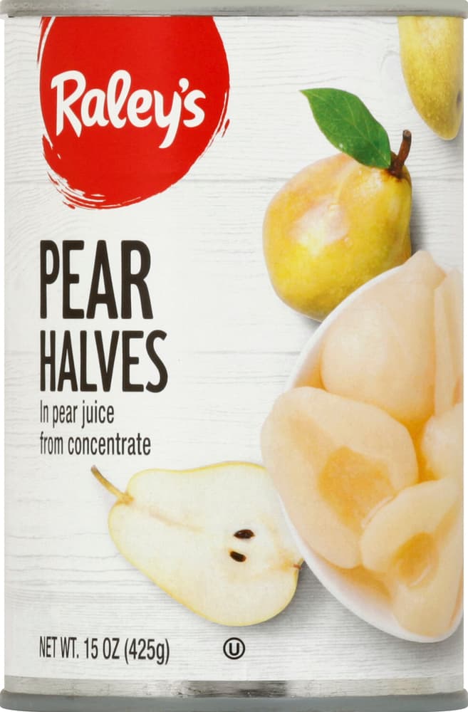 Raley'S Pear Halves In Pear Juice