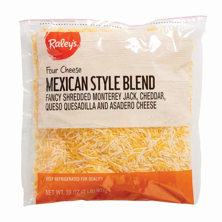 Raley'S Shredded Four Cheese Mexican Style Blend Cheese