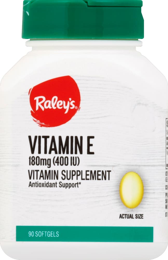 Raley'S Vitamin  E, (400 Iu), Softgels