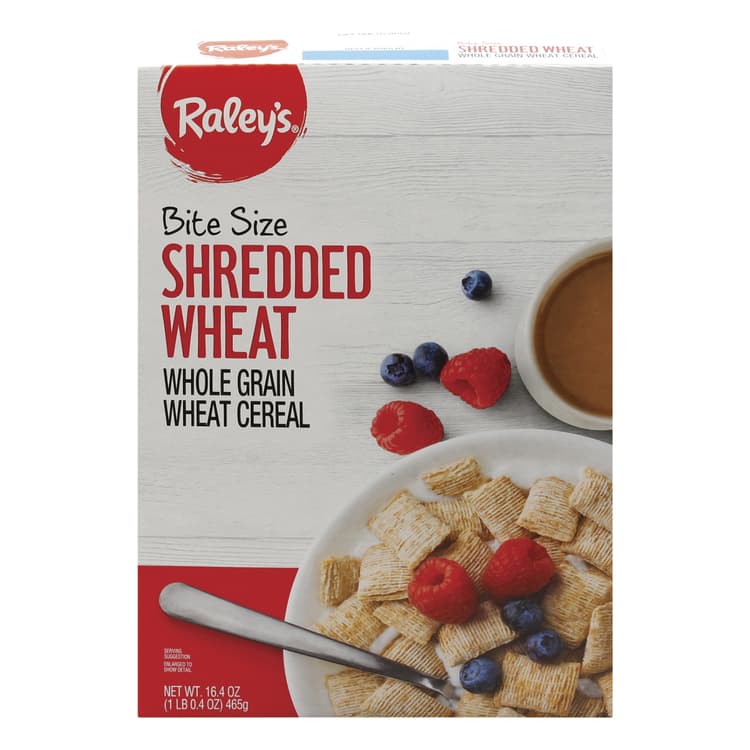 Raley'S Cereal, Whole Grain, Shredded Wheat, Bite Size