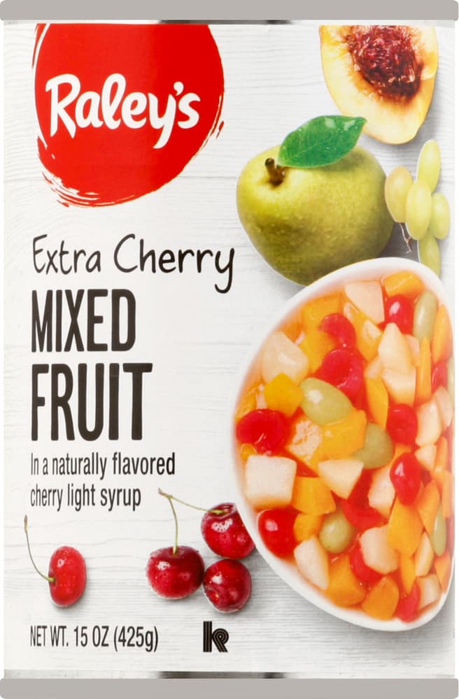 Raley'S Extra Cherry Mixed Fruit In Light Syrup
