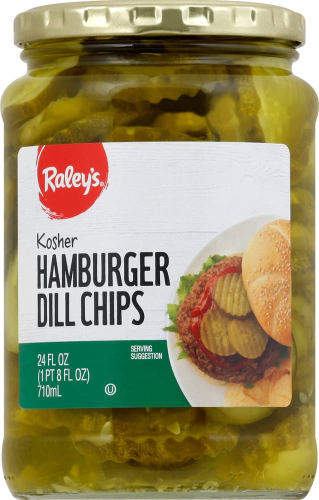 Raley'S Kosher Hamburger Dill Pickle Chips