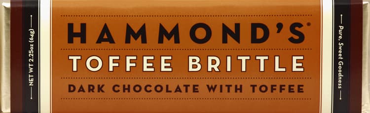 Hammond'S Dark Chocolate, Toffee Brittle, With Toffee
