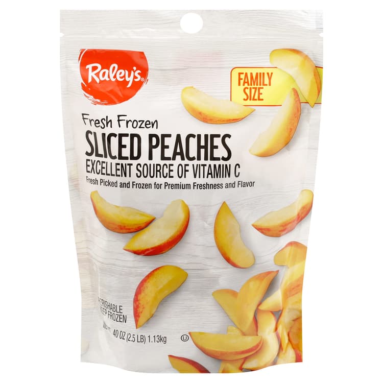 Raley'S Fresh  Sliced Peaches, Family Size