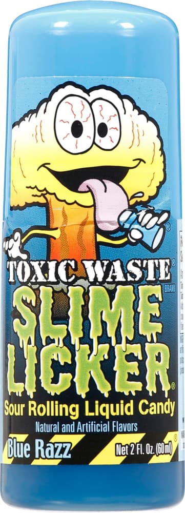 Toxic Waste Slime Licker Liquid Candy, Sour Rolling, Blue Razz