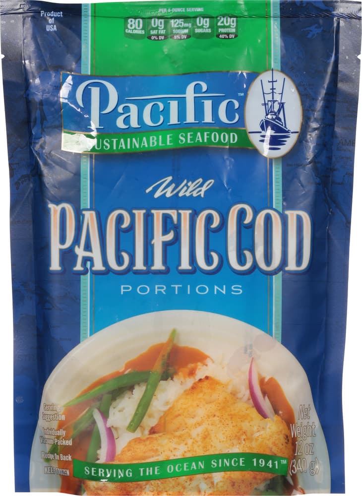 Pacific Seafood Pacific Cod, Wild, Portions