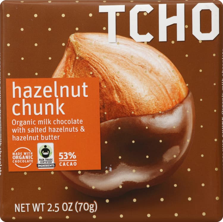 Tcho Milk Chocolate, Hazelnut Chunk