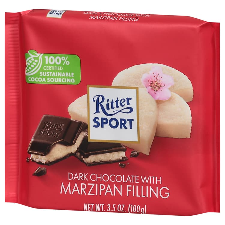 Ritter Sport Dark Chocolate With Marzipan
