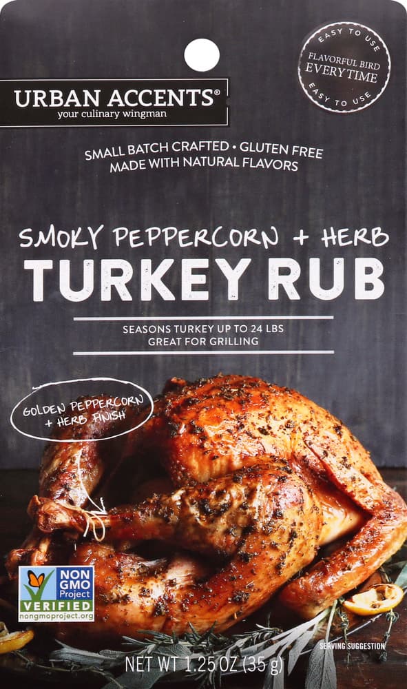 Urban Accents Turkey Rub, Smoky Peppercorn + Herb