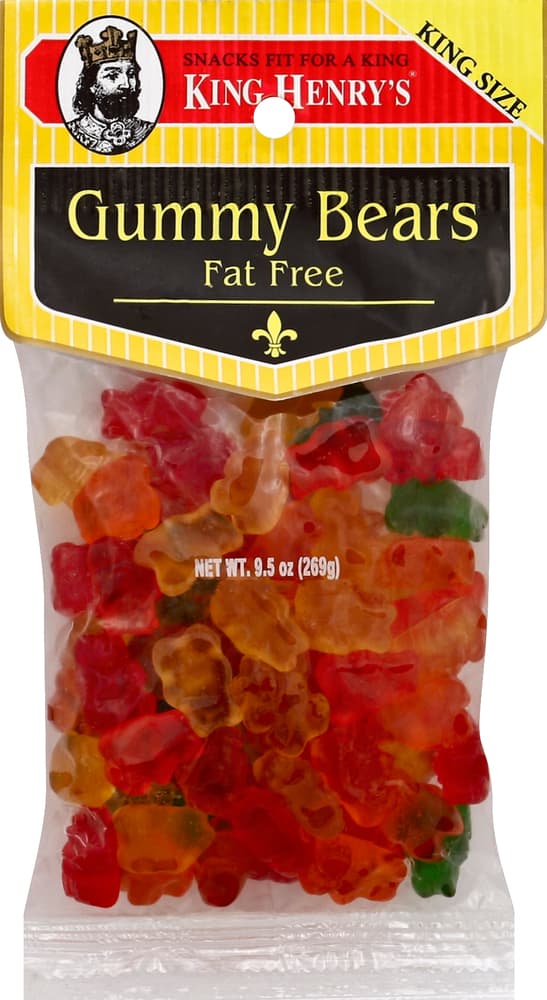 King Henrys Gummy Bears, Fat Free, King Size