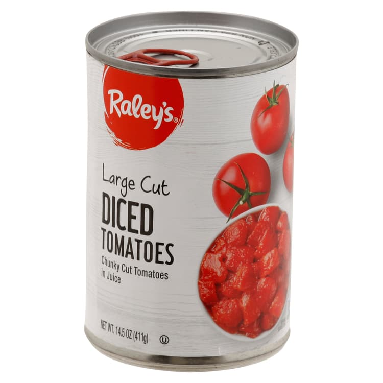 Raley'S Large Cut Diced Tomatoes In Tomato Juice
